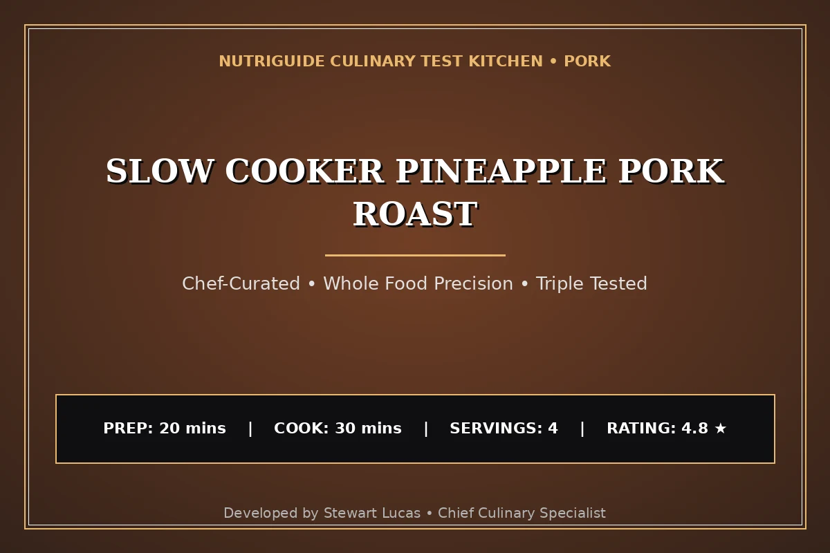 Slow Cooker Pineapple Pork Roast