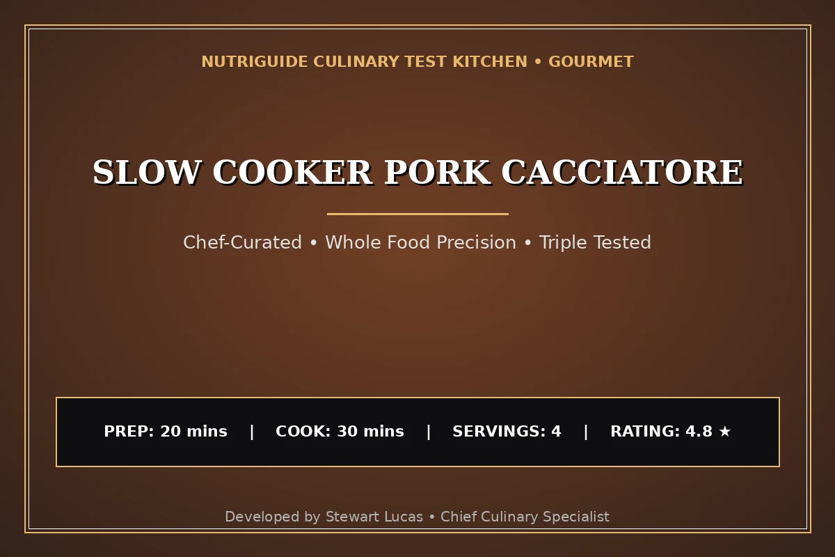 Slow Cooker Pork Cacciatore