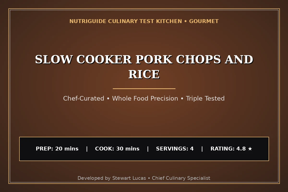 Slow Cooker Pork Chops And Rice