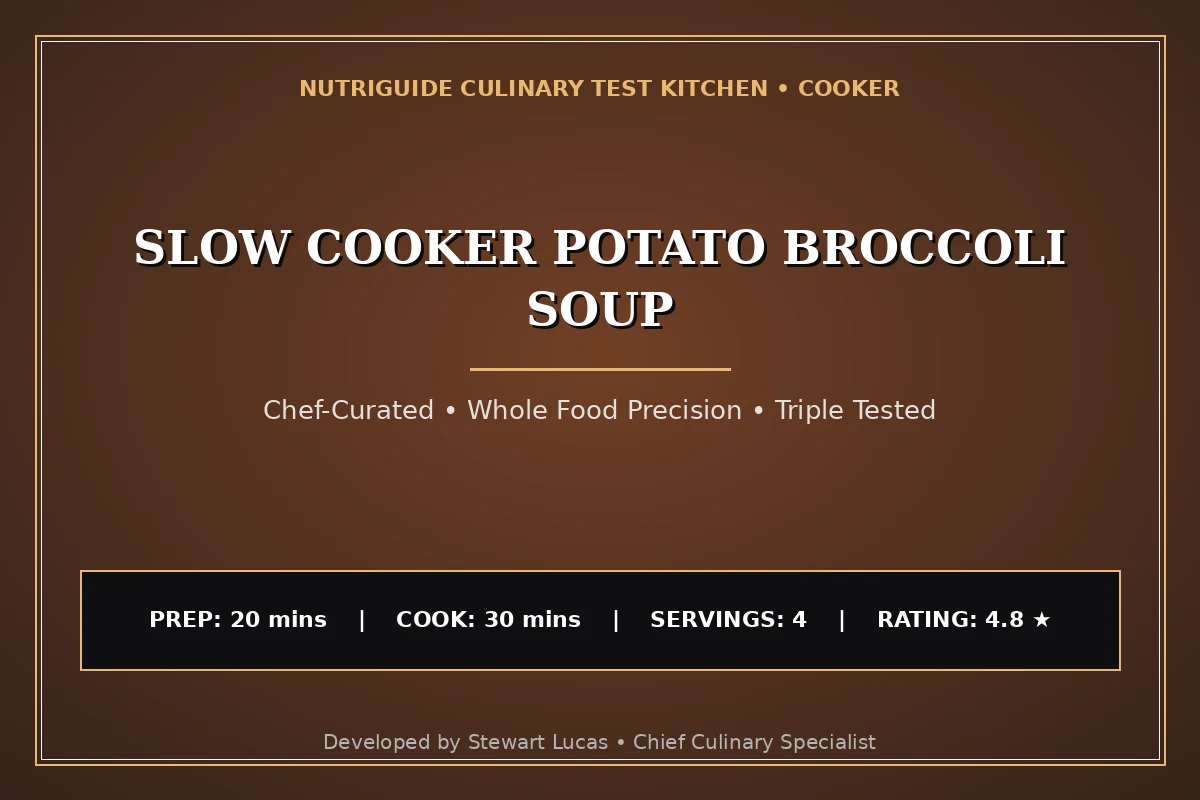 Slow Cooker Potato Broccoli Soup
