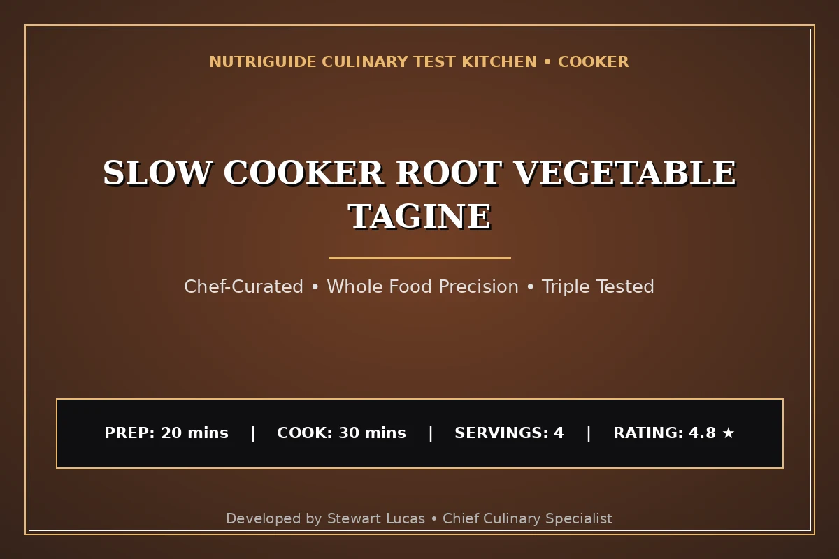 Slow Cooker Root Vegetable Tagine