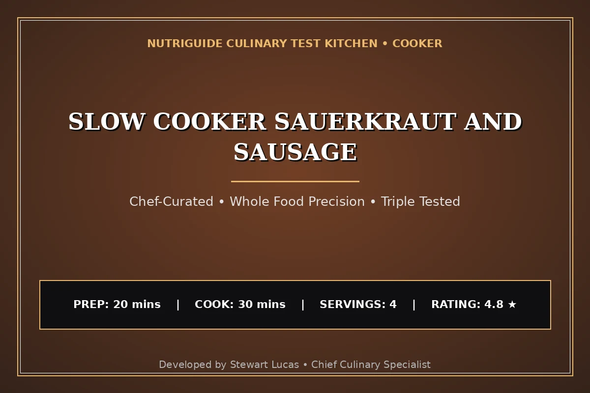 Slow Cooker Sauerkraut And Sausage
