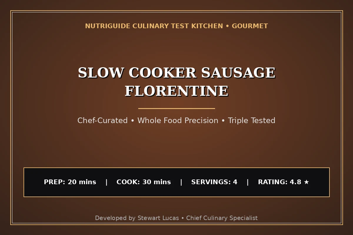 Slow Cooker Sausage Florentine