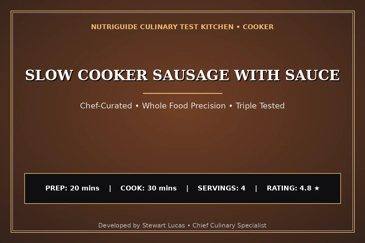 Slow Cooker Sausage With Sauce