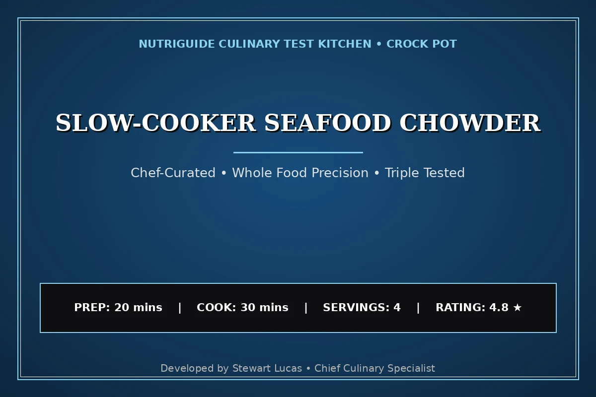 Slow-Cooker Seafood Chowder