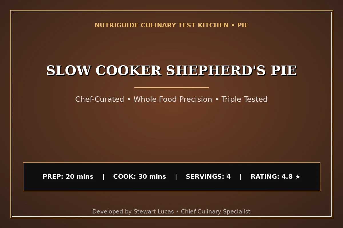 Slow Cooker Shepherd'S Pie
