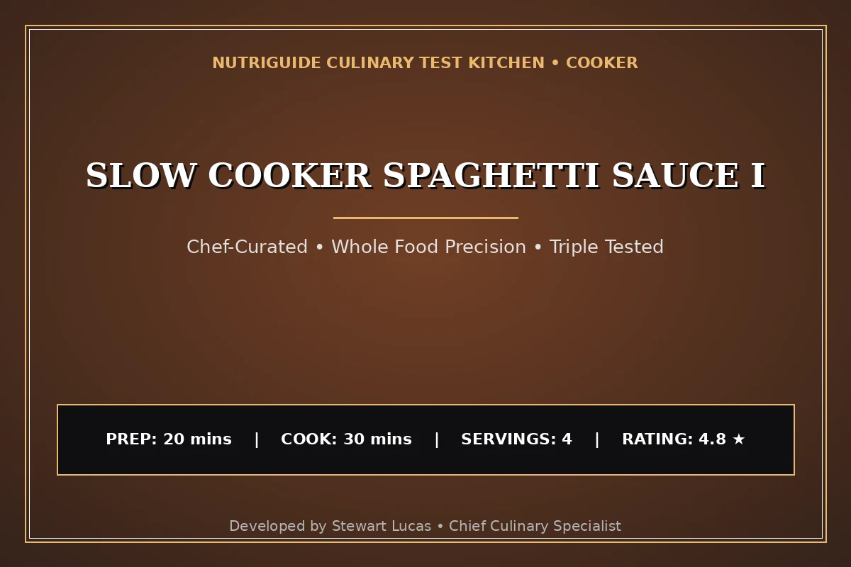 Slow Cooker Spaghetti Sauce I