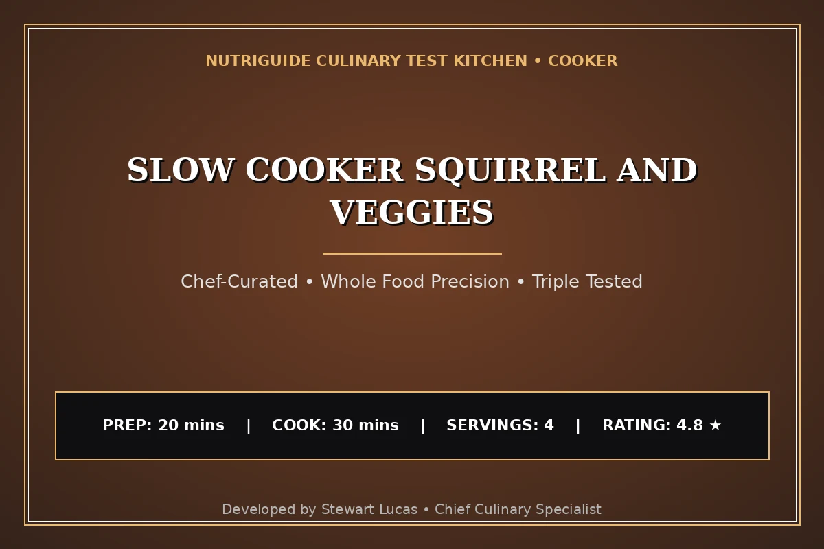 Slow Cooker Squirrel And Veggies