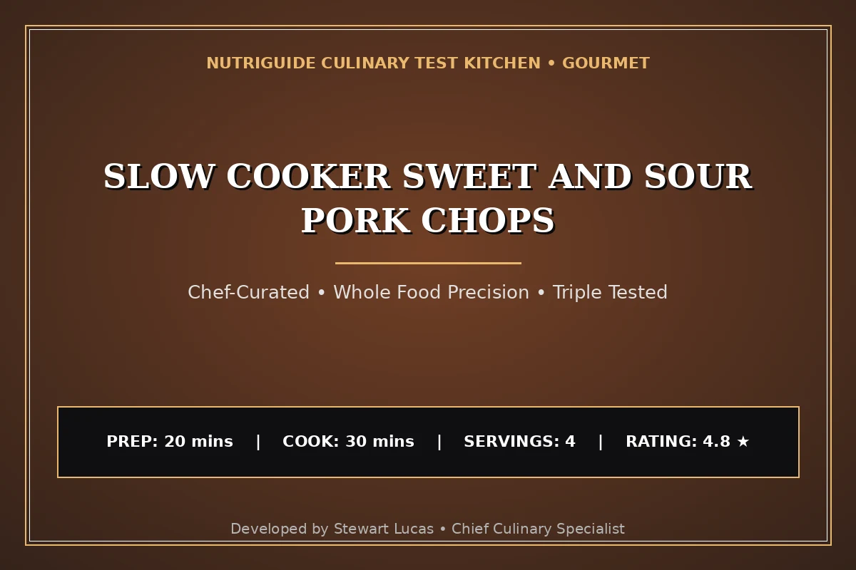 Slow Cooker Sweet And Sour Pork Chops