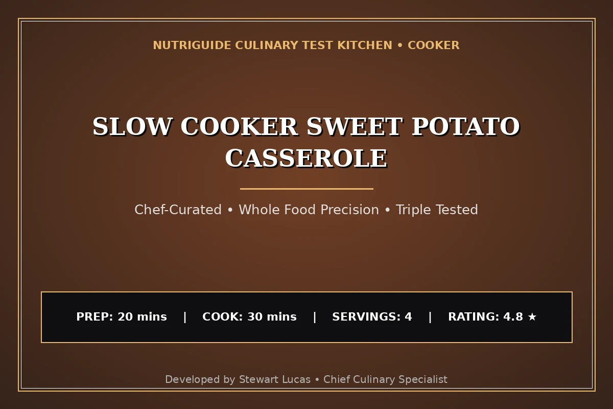 Slow Cooker Sweet Potato Casserole