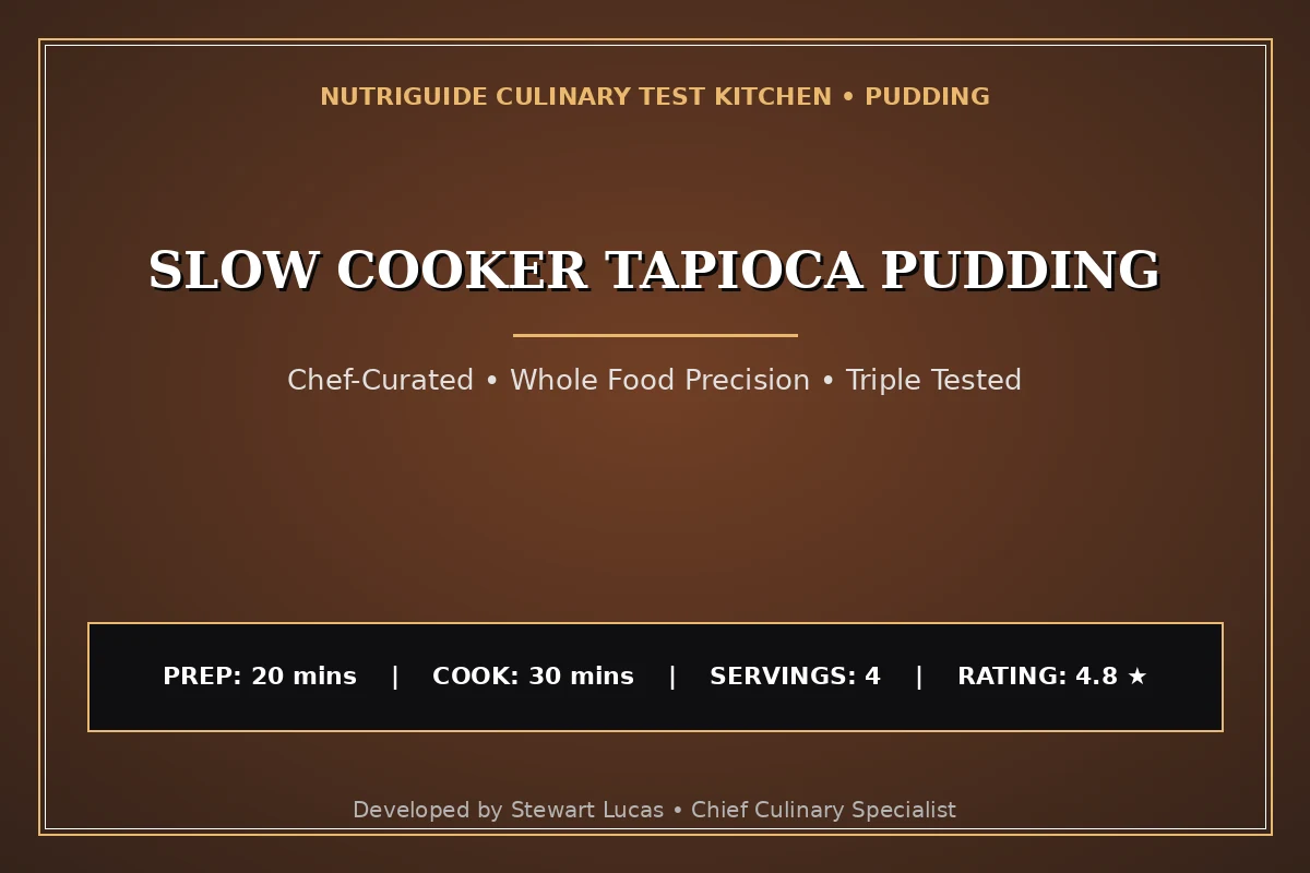 Slow Cooker Tapioca Pudding