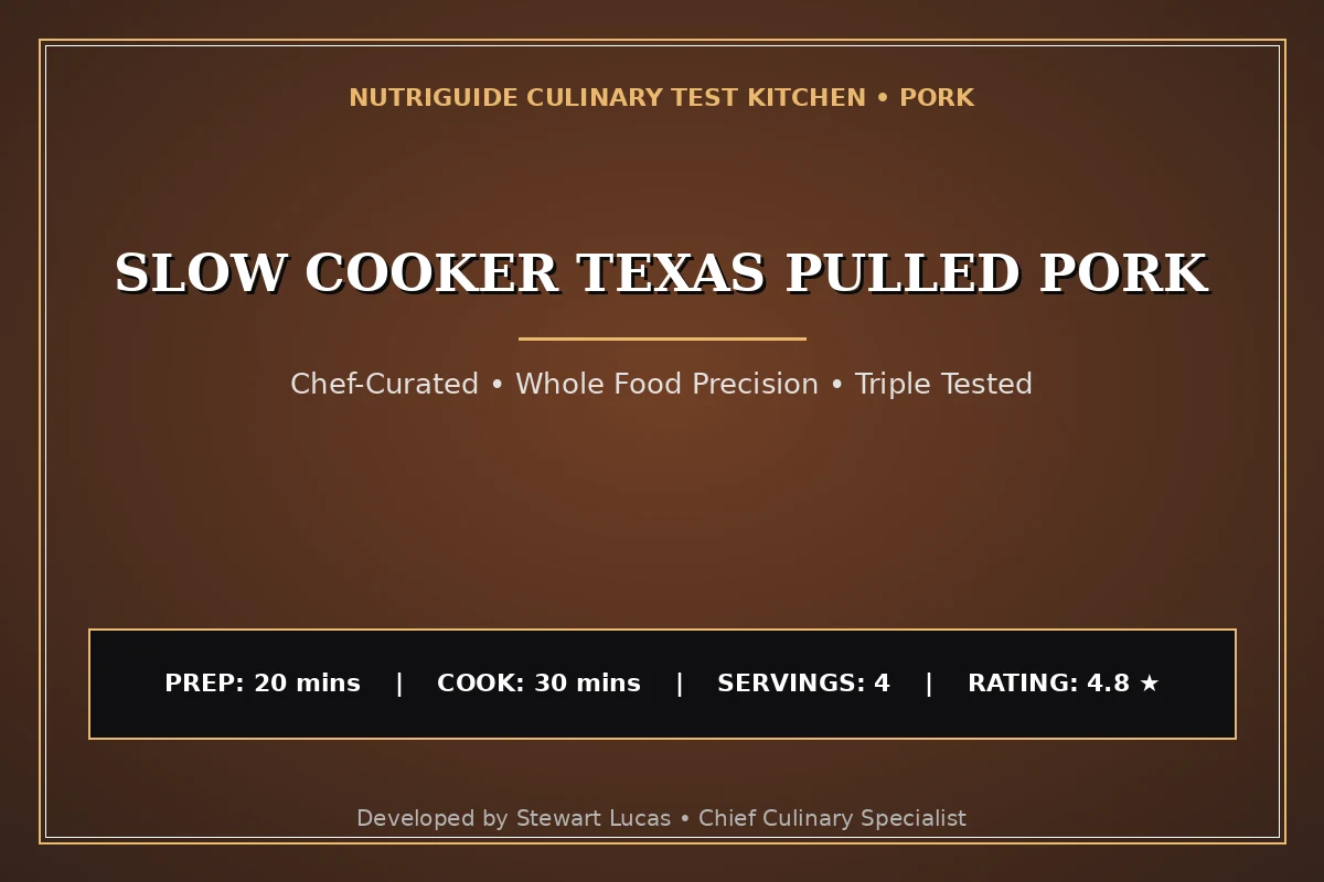 Slow Cooker Texas Pulled Pork