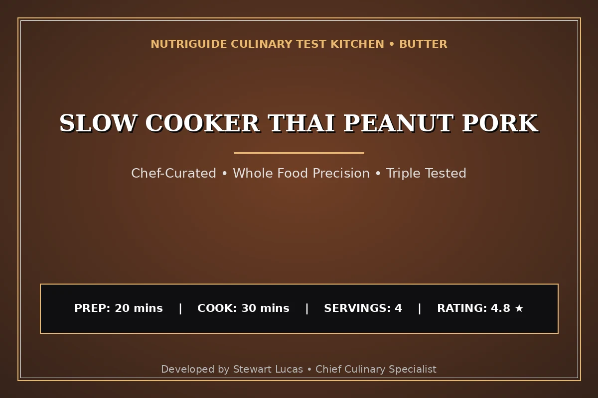 Slow Cooker Thai Peanut Pork