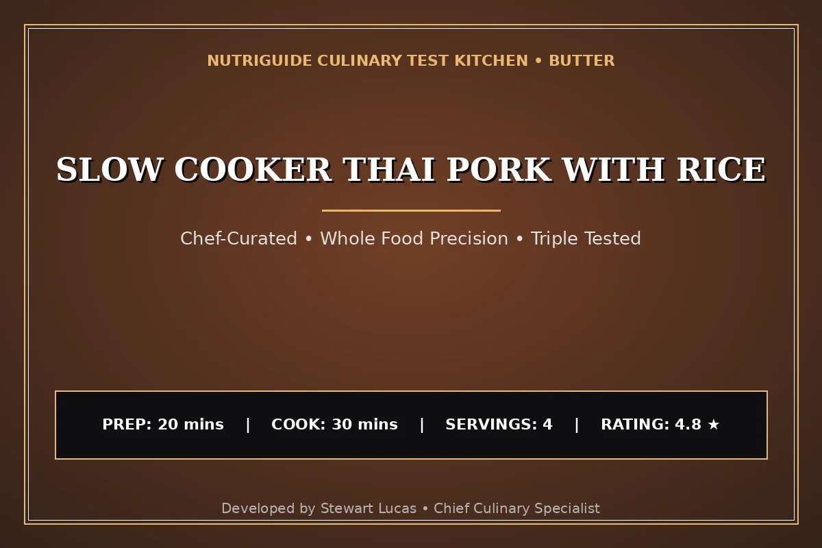 Slow Cooker Thai Pork With Rice