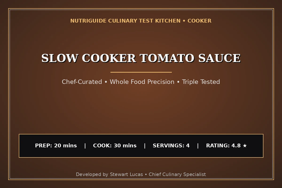 Slow Cooker Tomato Sauce