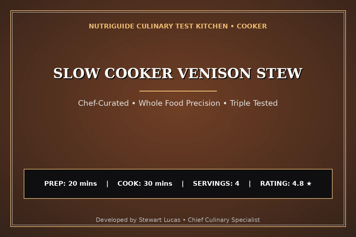 Slow Cooker Venison Stew
