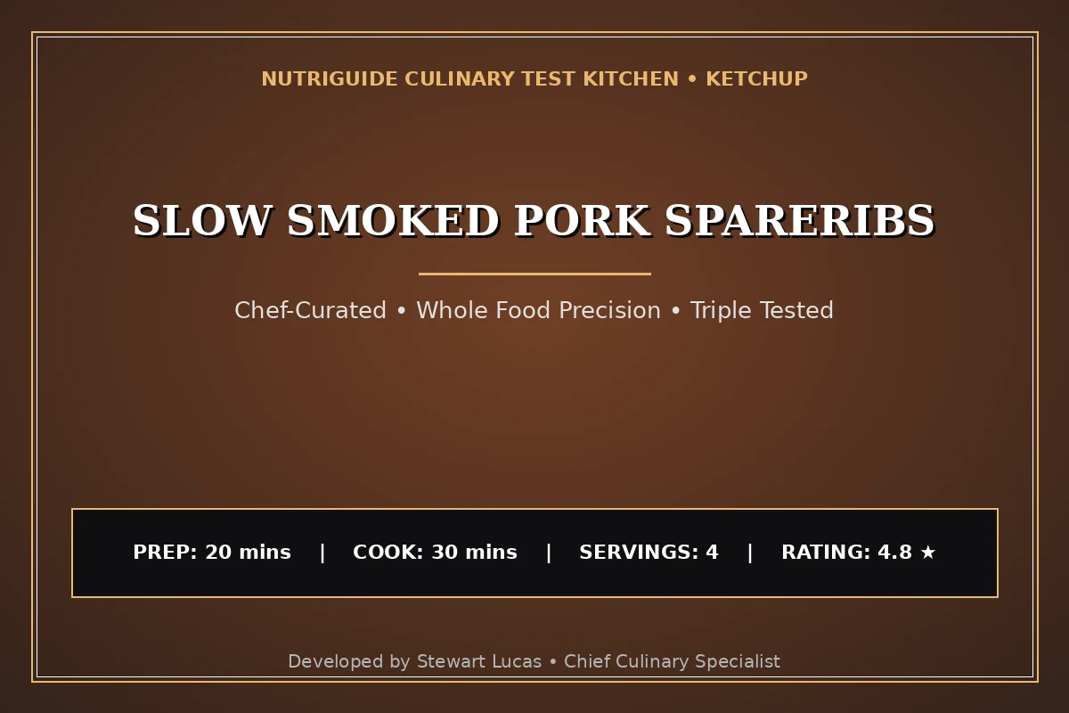 Slow Smoked Pork Spareribs