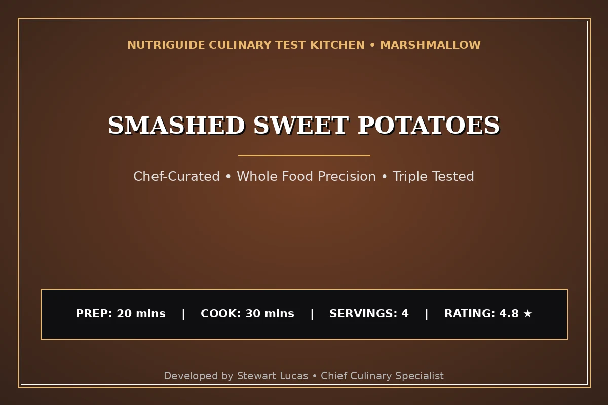 Smashed Sweet Potatoes