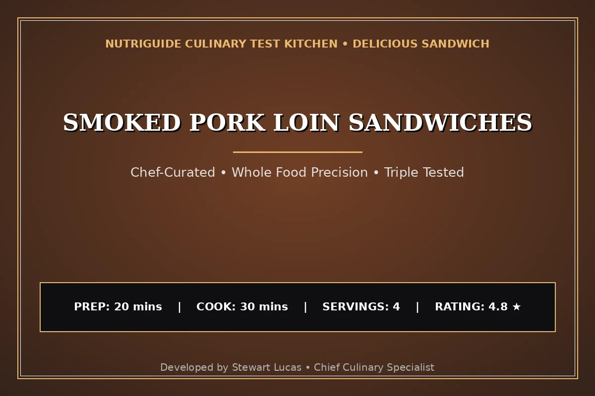 Smoked Pork Loin Sandwiches