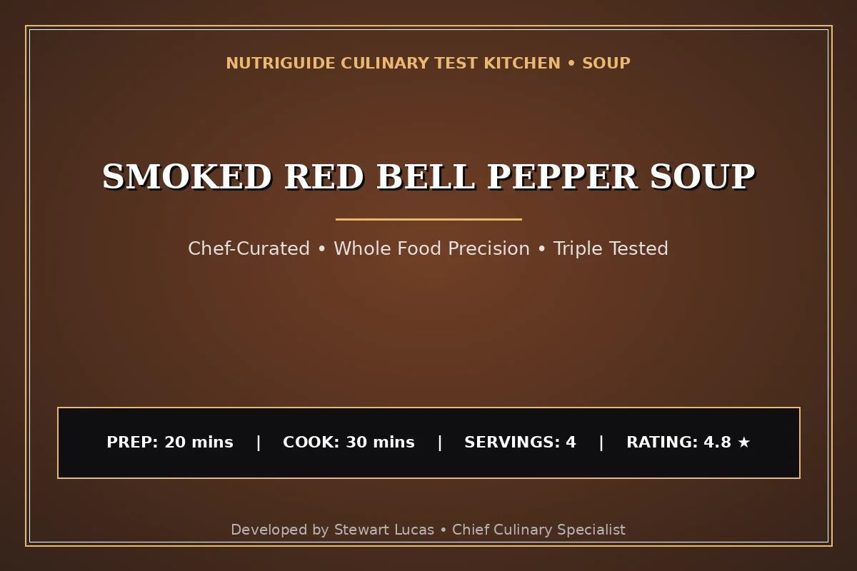 Smoked Red Bell Pepper Soup
