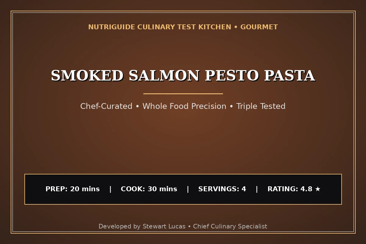 Smoked Salmon Pesto Pasta
