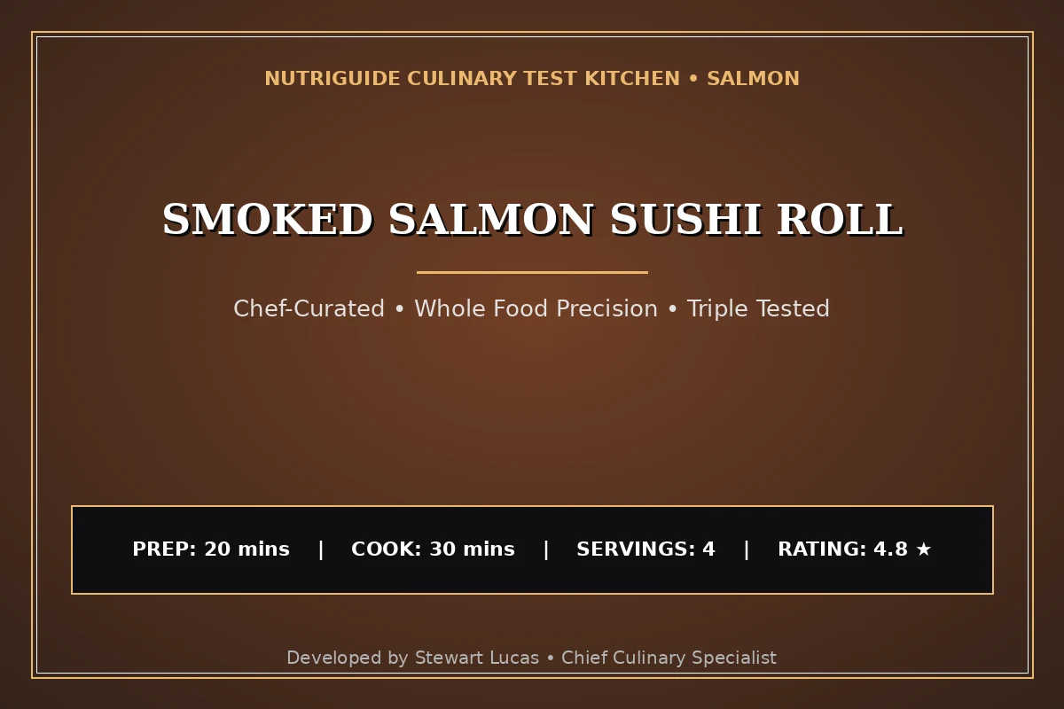 Smoked Salmon Sushi Roll