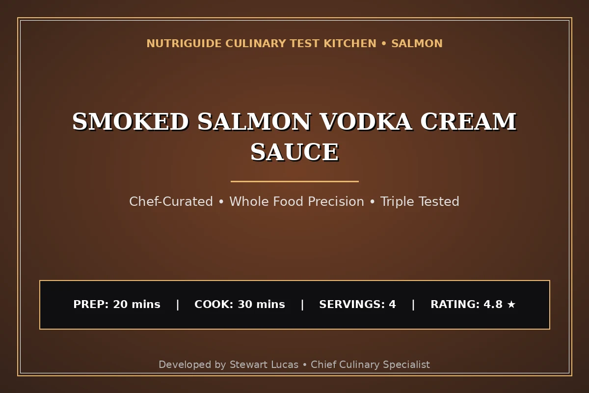 Smoked Salmon Vodka Cream Sauce