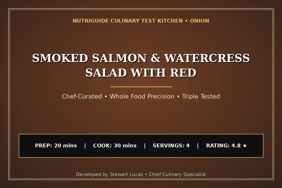 Smoked Salmon & Watercress Salad With Red