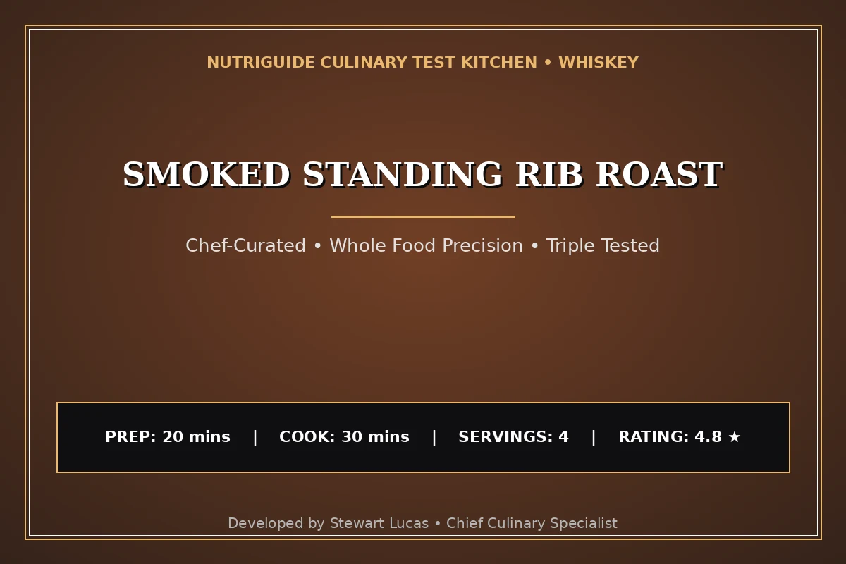 Smoked Standing Rib Roast