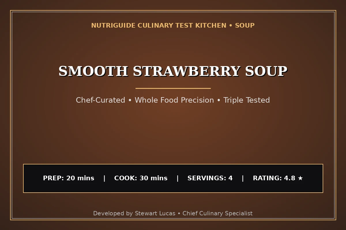 Smooth Strawberry Soup