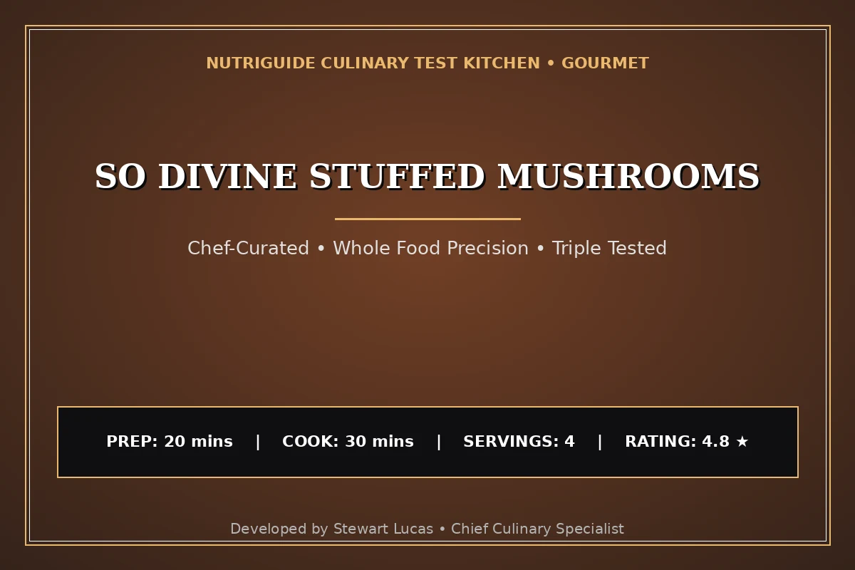 So Divine Stuffed Mushrooms