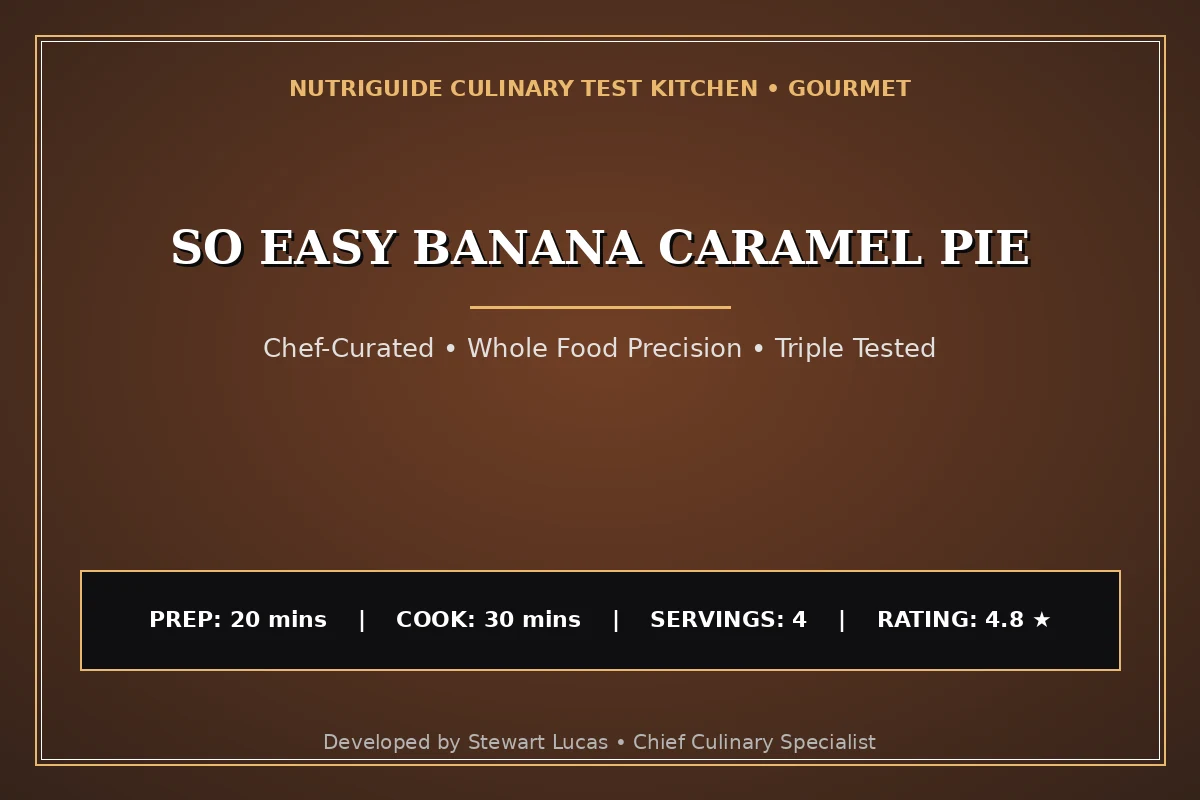 So Easy Banana Caramel Pie