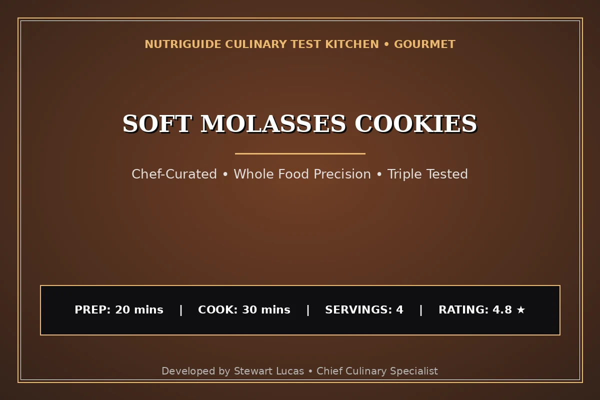 Soft Molasses Cookies