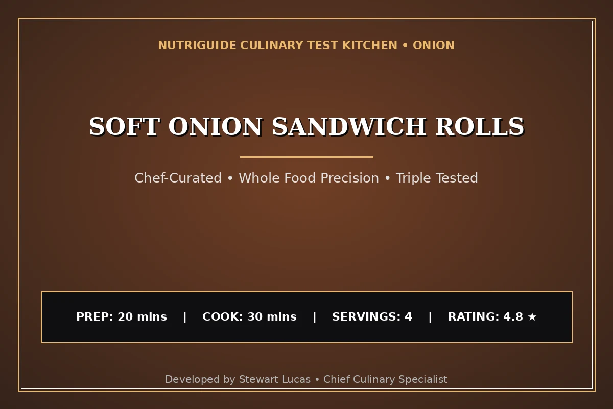 Soft Onion Sandwich Rolls