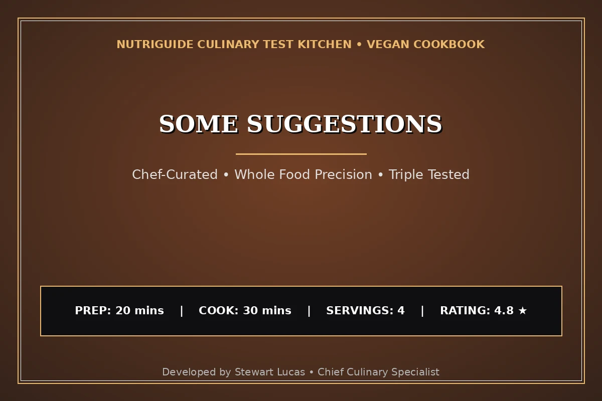 Some Suggestions