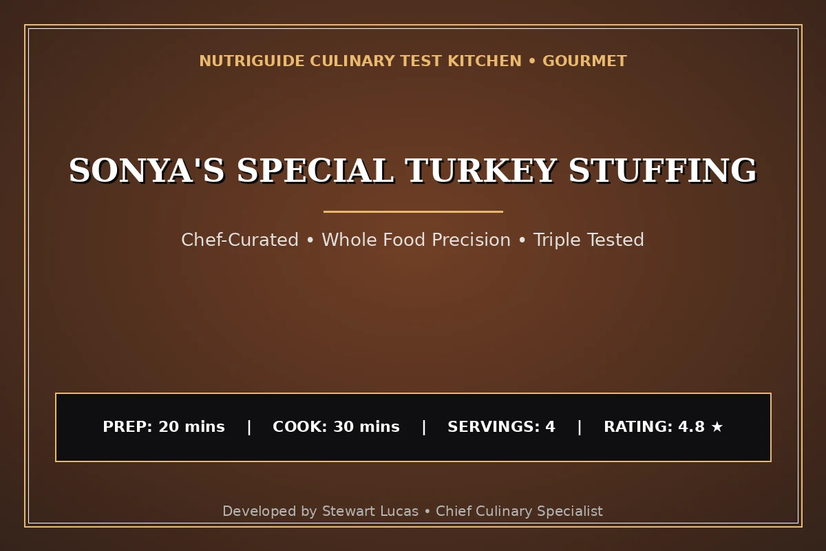 Sonya'S Special Turkey Stuffing