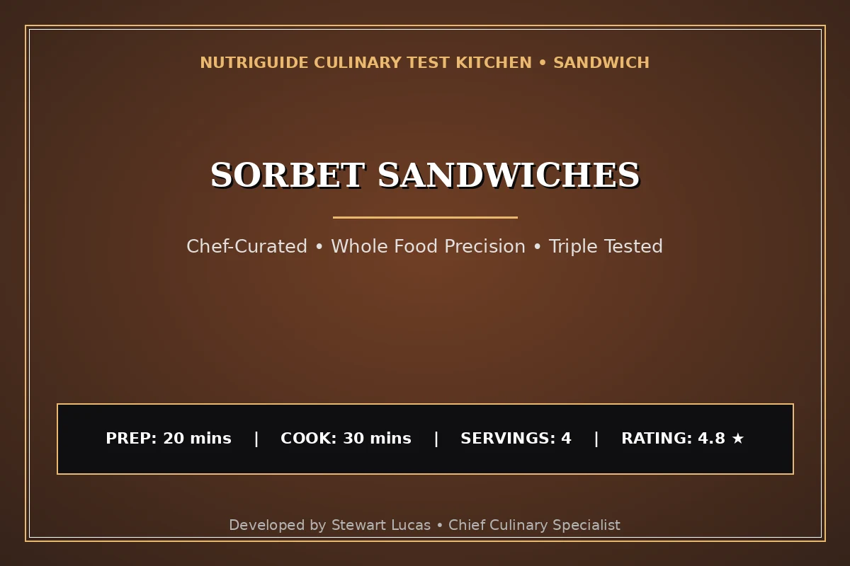Sorbet Sandwiches