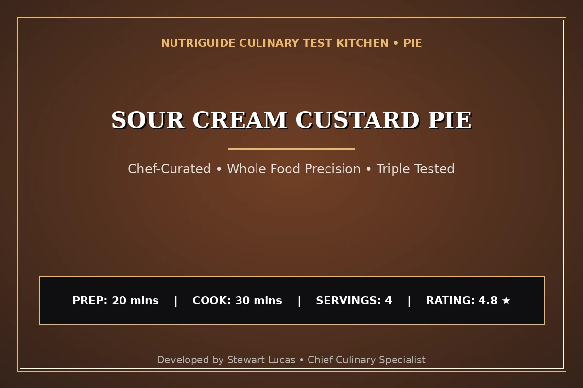 Sour Cream Custard Pie