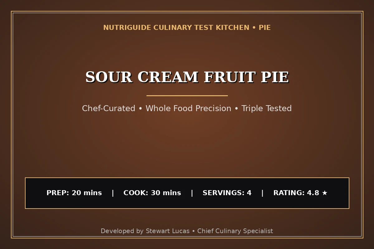 Sour Cream Fruit Pie