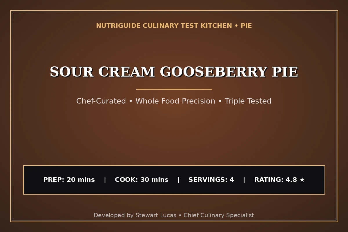 Sour Cream Gooseberry Pie
