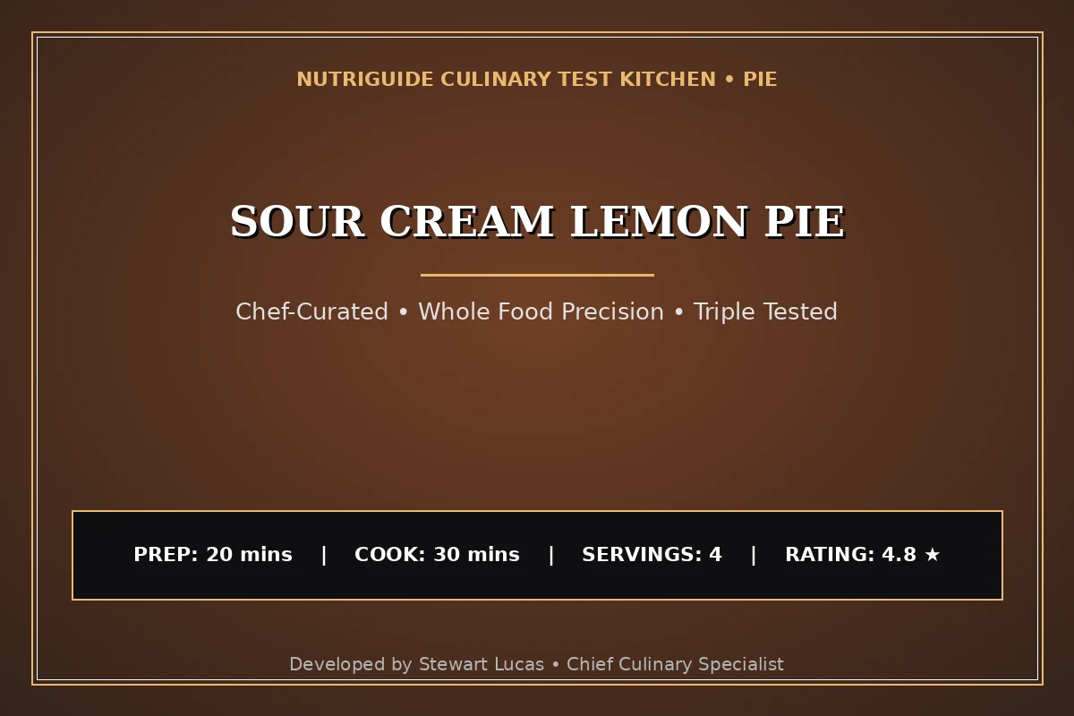 Sour Cream Lemon Pie