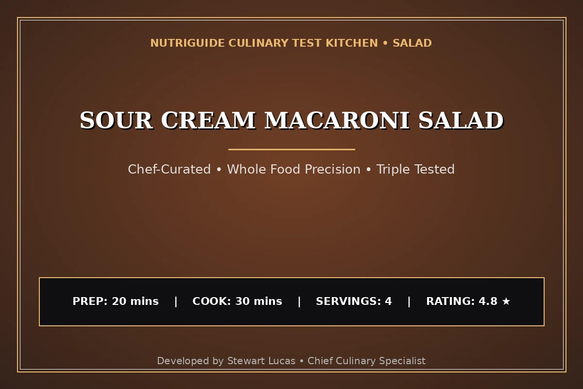 Sour Cream Macaroni Salad