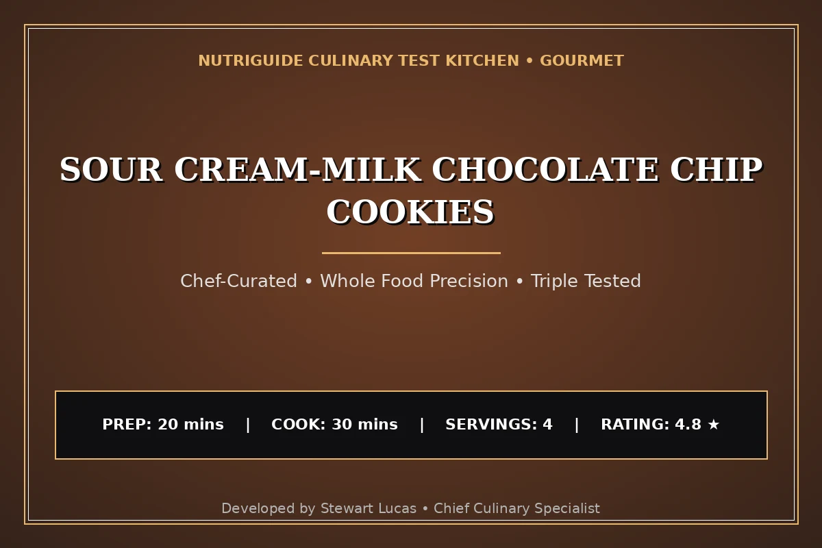 Sour Cream-Milk Chocolate Chip Cookies