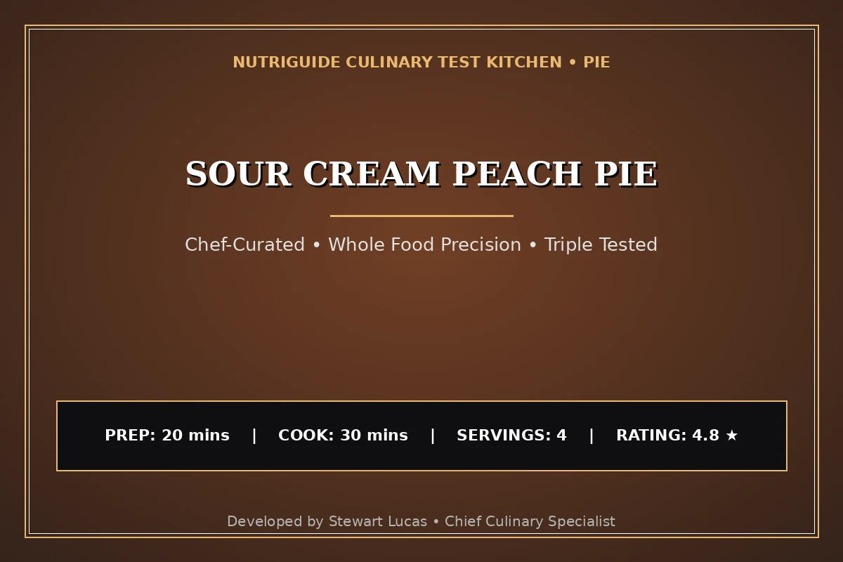 Sour Cream Peach Pie