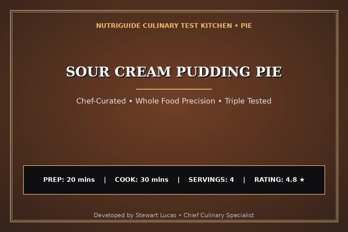 Sour Cream Pudding Pie