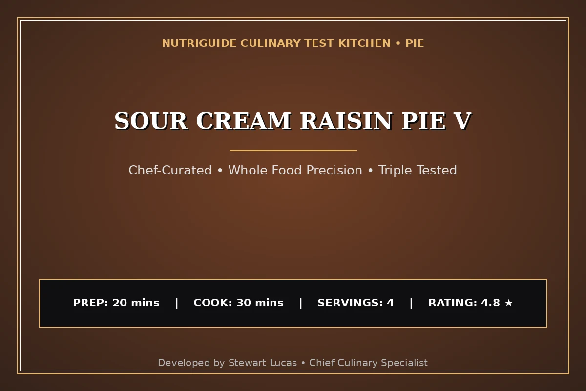 Sour Cream Raisin Pie V