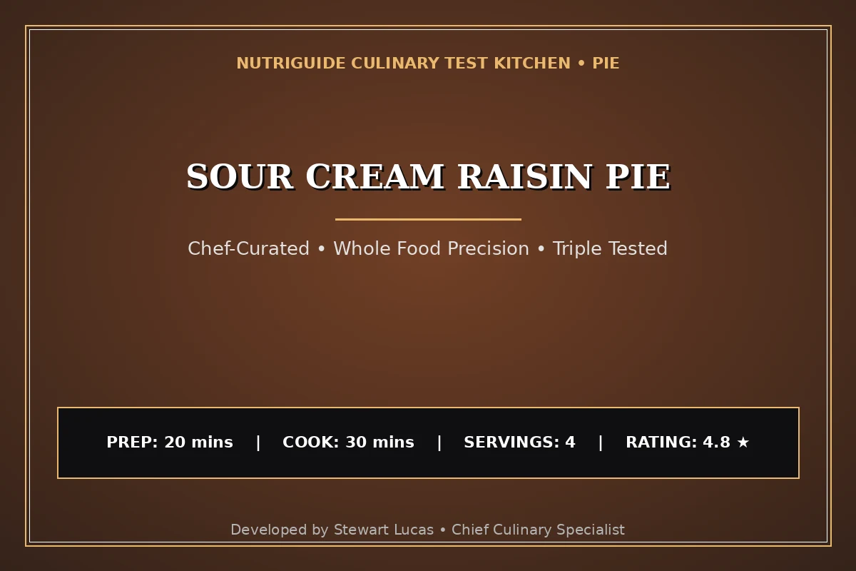 Sour Cream Raisin Pie