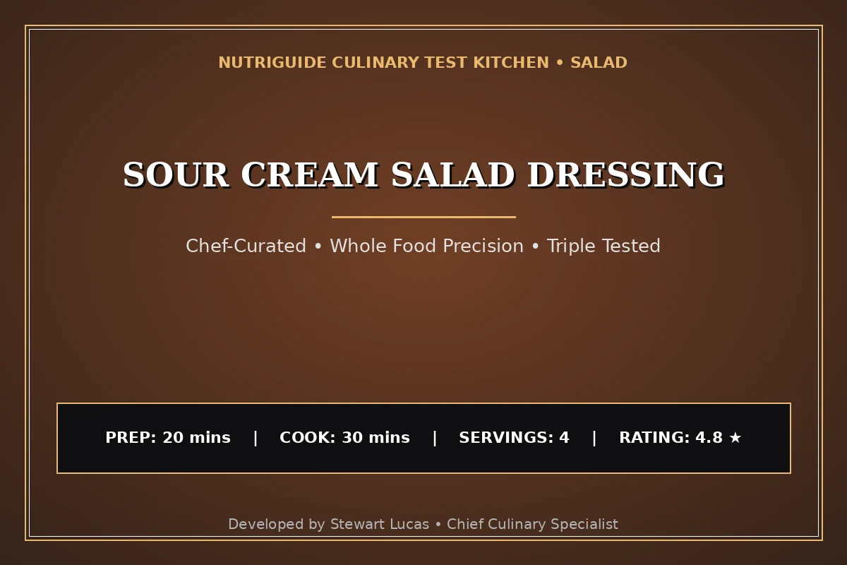 Sour Cream Salad Dressing