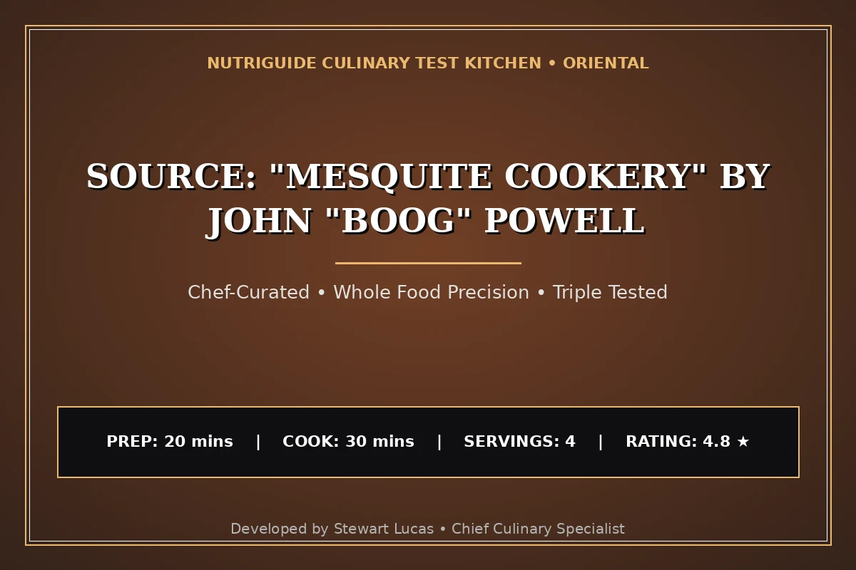 Source: "Mesquite Cookery" By John "Boog" Powell