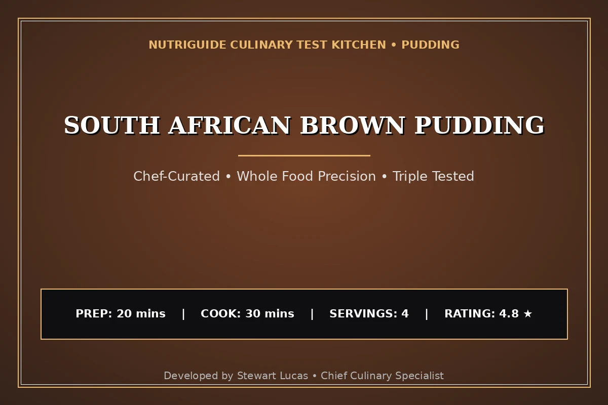 South African Brown Pudding